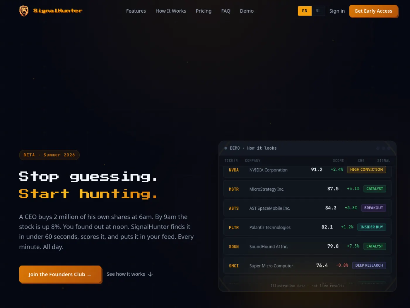 Screenshot van Signal Hunter
